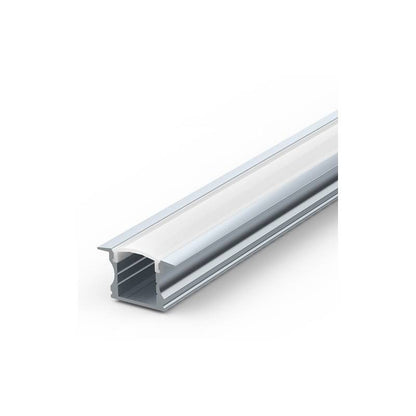 Perfil aluminio alto empotrable (pack)