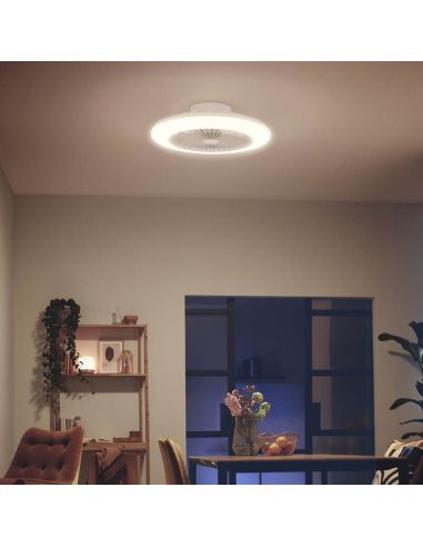 Ventilador circular techo/pared "ECO" blanco