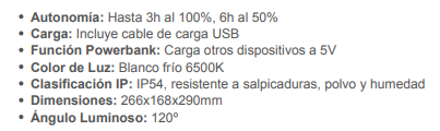 Proyector portátil recargable