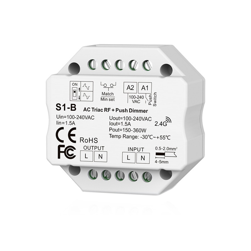 Regulador pastilla pulsador 220v