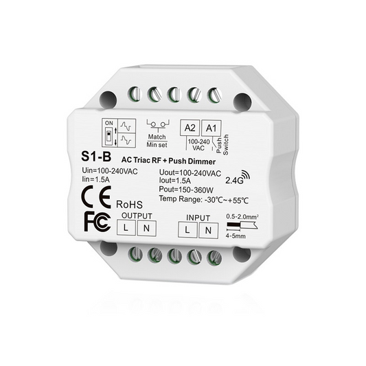 Regulador pastilla pulsador 220v