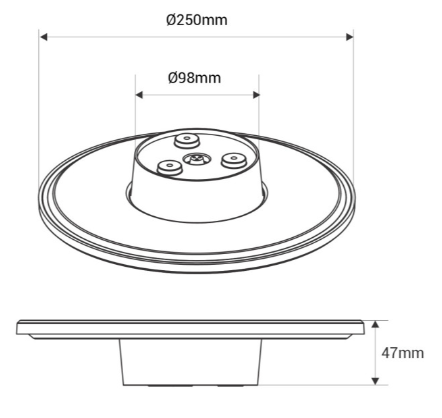 Aplique decorativo circular