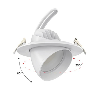Downlight foco orientable redondo 38w