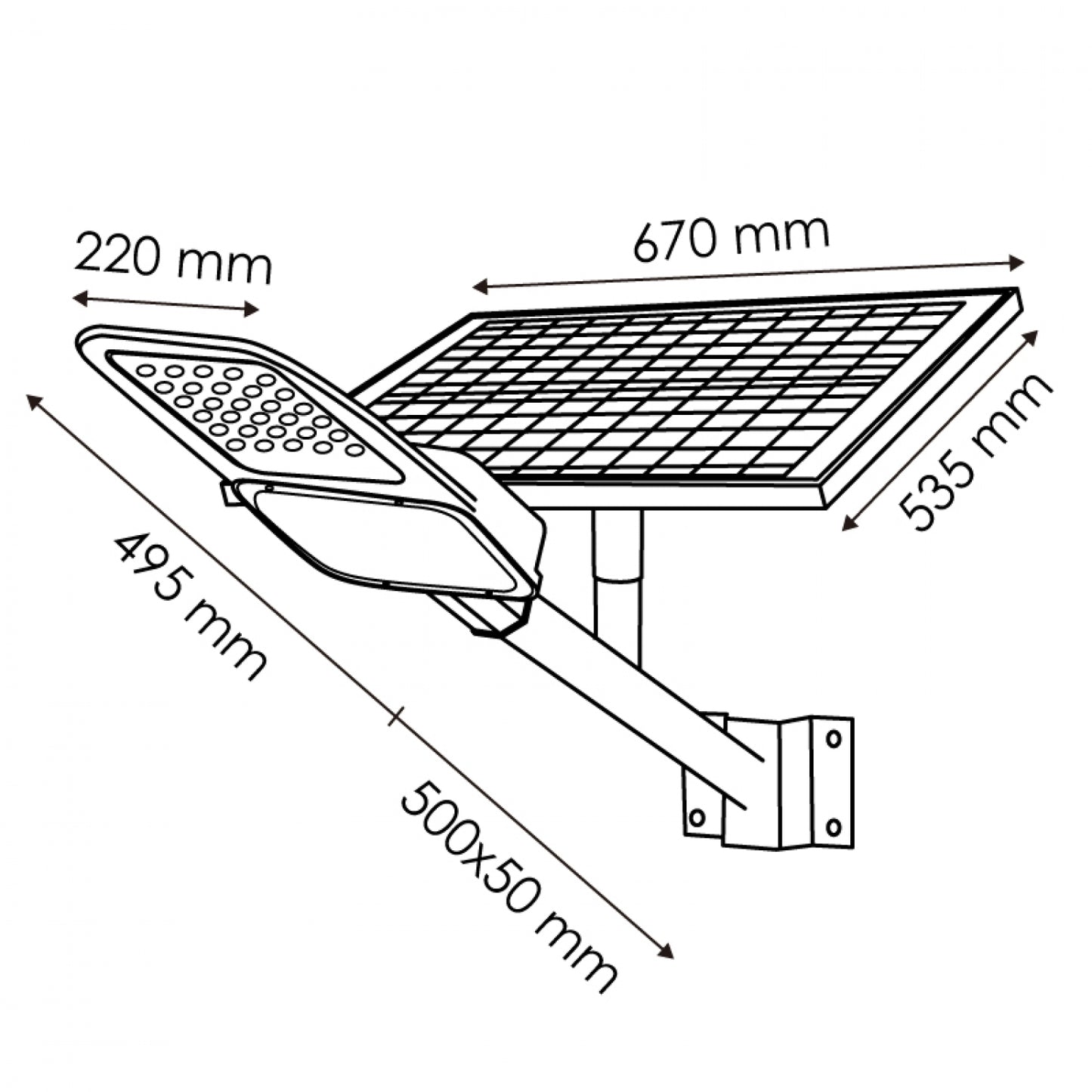 Solar Street Light Kit