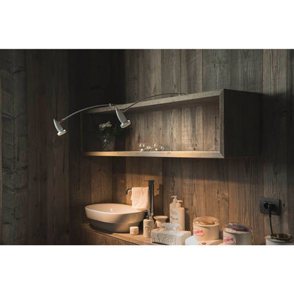 Aplique LED Display Blanco GU10 Orientable - Luminaria de Pared Moderna