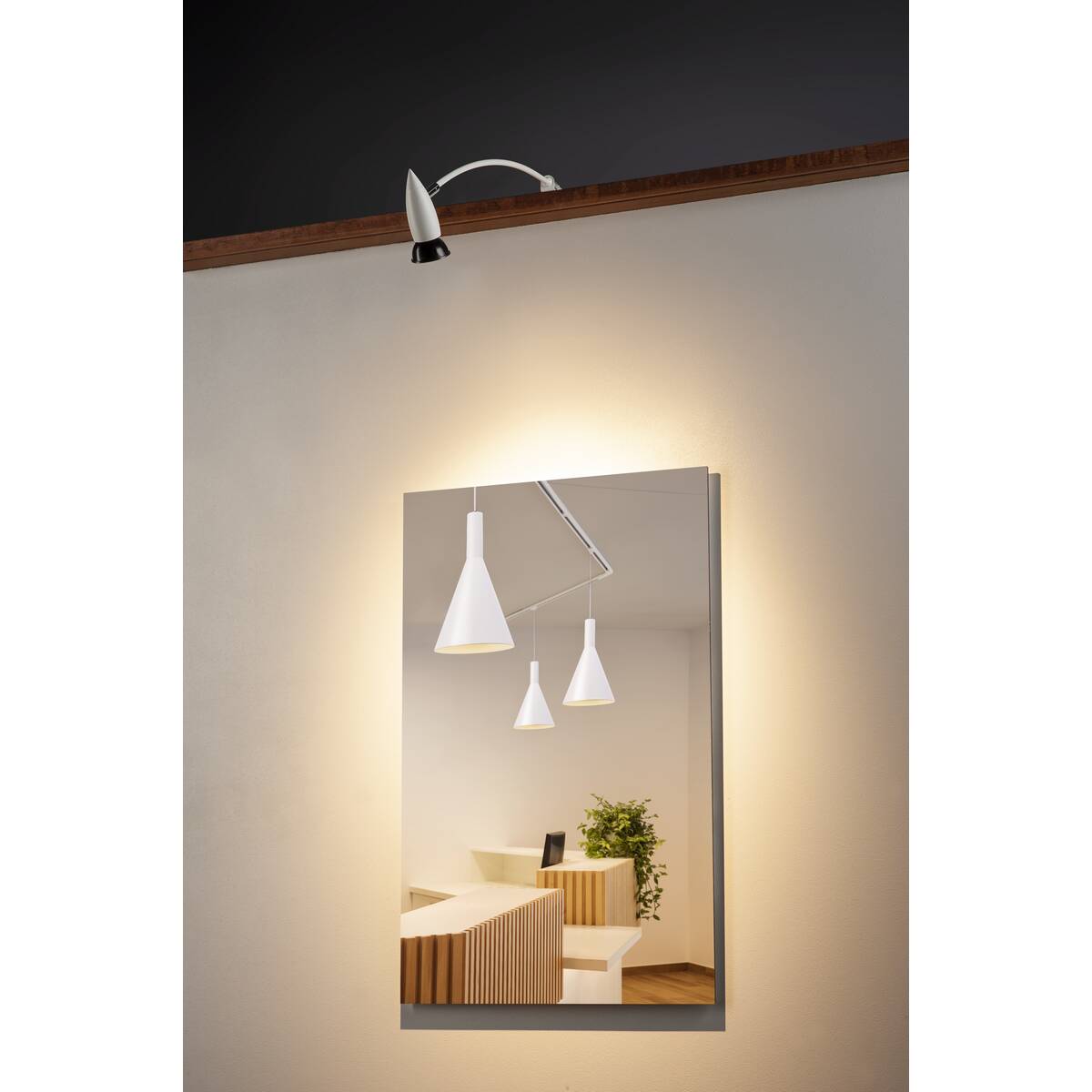 Aplique LED Display Blanco GU10 Orientable - Luminaria de Pared Moderna