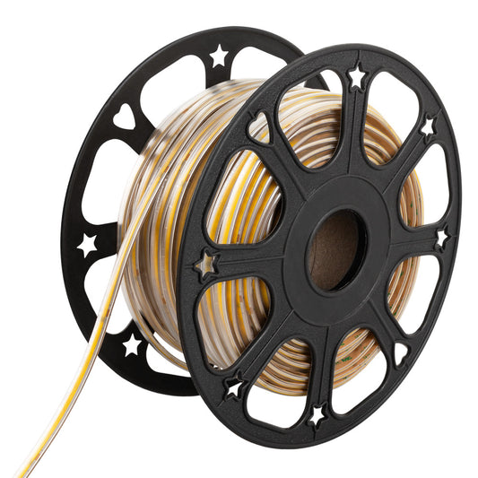 Tira de Leds COB Autorectificada 220VAC 10W/m IP65 - 50 Metros Cinta 3M Blanco Natural 4000K o balnco cálido 3000ºk 