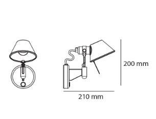 Aplique Tolomeo Micro Faretto