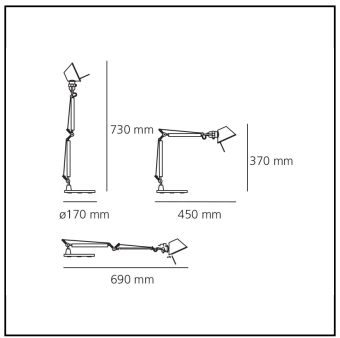 Lámpara sobremesa Tolomeo micro