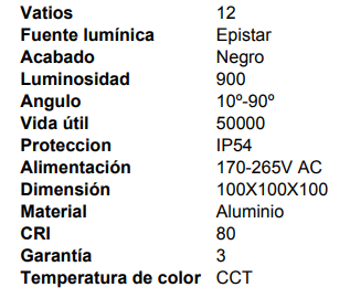 Aplique exterior up/down