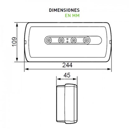 Luz de emergencia Legrand 100lm P/NP