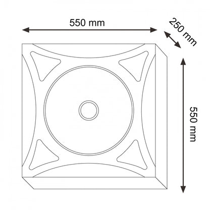 Ventilador techo registrable con luz