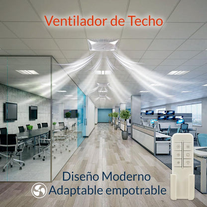 Ventilador techo registrable con luz