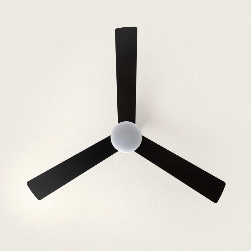 Ventilador techo big con luz negro/gris