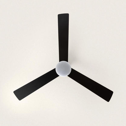 Ventilador techo big con luz negro/gris