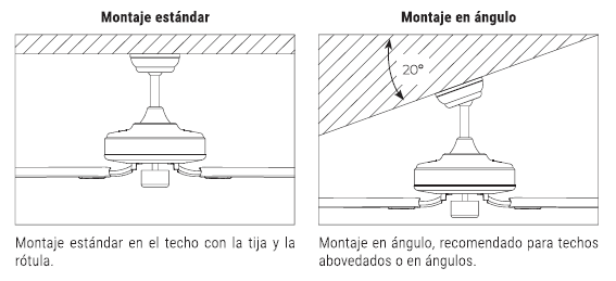 Ventilador techo exterior con luz