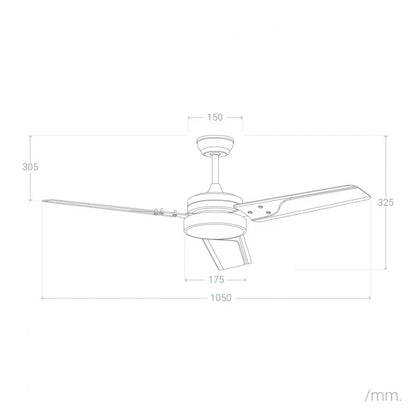 Ventilador techo exterior con y sin luz